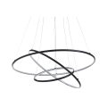 Lampadario a sospensione a led con anelli intrecciati Ø80 cm Kering Promozione