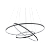 Lampadario a sospensione a led con anelli intrecciati Ø80 cm Kering Promozione