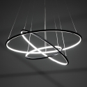 Lampadario a sospensione a led con anelli intrecciati Ø80 cm Kering Vendita