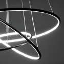 Lampadario a sospensione a led con anelli intrecciati Ø80 cm Kering Saldi