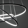 Lampadario a sospensione a led con anelli intrecciati Ø80 cm Kering Saldi