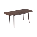 Tavolo da pranzo cucina allungabile 75x120-150cm in noce scuro Cayer Vendita