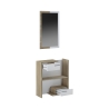 Mobile da ingresso in legno con specchio 2 cassetti e mensole Most Wood Offerta