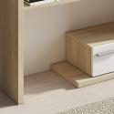 Mobile da ingresso in legno con specchio 2 cassetti e mensole Most Wood Sconti