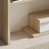 Mobile da ingresso in legno con specchio 2 cassetti e mensole Most Wood Sconti