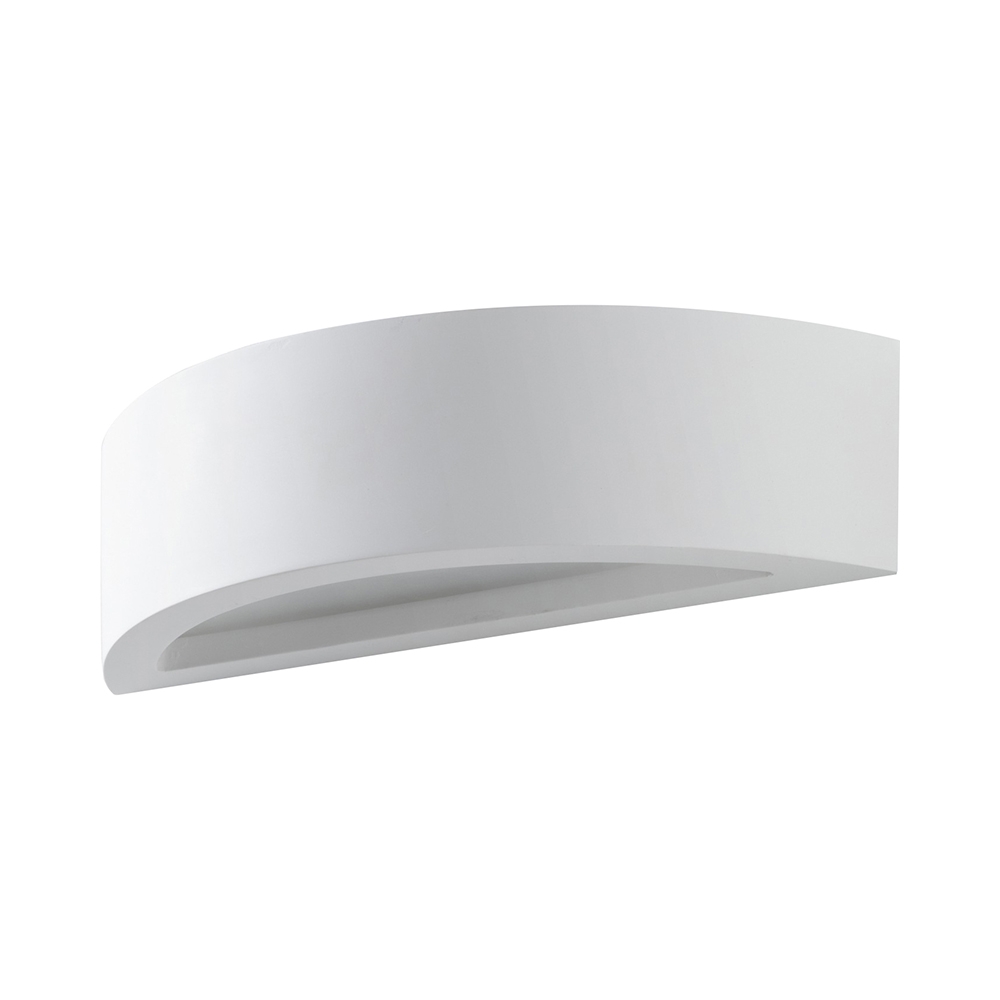 Applique da parete moderna in gesso bianco minimal 30cm Tony Promozione Applique da parete moderna in gesso bianco minimal 30cm Tony Promozione