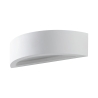 Applique da parete moderna in gesso bianco minimal 30cm Tony Promozione