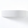 Applique da parete moderna in gesso bianco minimal 30cm Tony Saldi