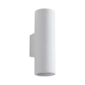 Applique da parete moderna a cilindro in gesso bianco Tony-B Promozione