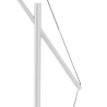 Lampada da terra bianca regolabile in metallo h210 cm Sayonara White Saldi