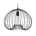 Lampadario a sospensione moderno in metallo nero con cavo regolabile Ø42 Lynton B Promozione