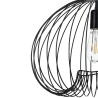 Lampadario a sospensione moderno in metallo nero con cavo regolabile Ø42 Lynton B Catalogo