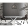 Lampadario a sospensione moderno in metallo nero con cavo regolabile Ø42 Lynton B Offerta