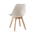 Set 4 sedie in velluto stile scandinavo da soggiorno cucina Smart Soft Catalogo