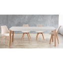 Set 4 sedie in velluto stile scandinavo da soggiorno cucina Smart Soft Stock