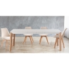 Set 4 sedie in velluto stile scandinavo da soggiorno cucina Smart Soft Stock