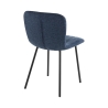Wohnzimmer- Küchenstühle 4er Set modern aus Stoff Karya 
