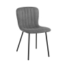 Set 4 sedie da cucina soggiorno sala da pranzo moderne in tessuto Karya Offerta
