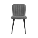 Set 4 sedie da cucina soggiorno sala da pranzo moderne in tessuto Karya Sconti
