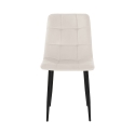 Set 4 sedie da soggiorno cucina in velluto effetto trapuntato Corfù Sconti