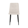 Set 4 sedie da soggiorno cucina in velluto effetto trapuntato Corfù Sconti