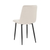 Set 4 sedie da soggiorno cucina in velluto effetto trapuntato Corfù Catalogo
