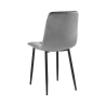 Set 4 sedie da soggiorno cucina in velluto effetto trapuntato Corfù 