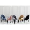 Lot de 4 chaises de cuisine salle à manger design moderne Bounty 