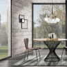 Plafoniera design moderno applique da parete geometrica a luce Led Rhos Vendita
