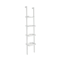 Libreria da parete bianca a scala 4 ripiani moderna h180cm Little Peoria Offerta