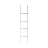 Libreria da parete bianca a scala 4 ripiani moderna h180cm Little Peoria Sconti