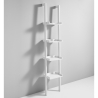 Libreria da parete bianca a scala 4 ripiani moderna h180cm Little Peoria Vendita
