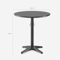 Tisch 70cm rund für Bar Pub Restaurant mit Taschenhaken Engys Rabatte