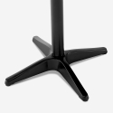 Tavolo alto 70x70x105cm nero per bar bistrot con gancio per borsa Jotor+ Offerta