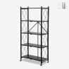 Scaffale pieghevole da cucina 5 ripiani su ruote in metallo Kerry XL Promozione