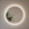 Specchio da bagno con luce LED touch retroilluminato rotondo 75cm ETR131 Vendita