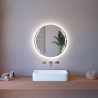 Specchio da bagno rotondo 75cm retroilluminato LED con bluetooth ETR129-S Promozione