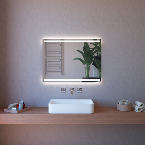 Specchio bagno 100x70cm retroilluminato con bluetooth antiappannamento ETR113 Promozione