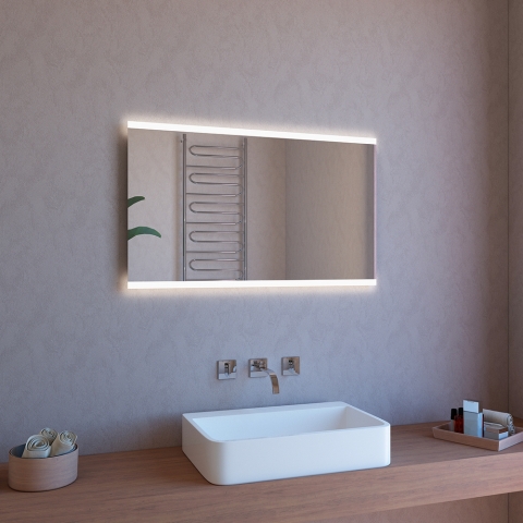 Specchio bagno 120x70cm retroilluminato LED con antiappannamento ETR107 Promozione