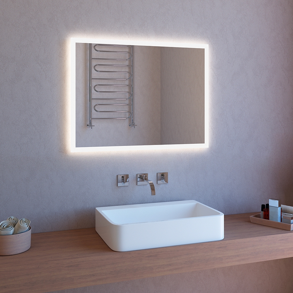 Miroir salle de bain éclairage LED tactile bluetooth 100x70cm ETR106-L Promotion Miroir salle de bain éclairage LED tactile bluetooth 100x70cm ETR106-L Promotion