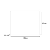 Specchio bagno filo lucido led touch retroilluminato 80x60cm ETR106-M Saldi