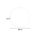 Specchio da bagno retroilluminato tondo 85cm con antiappannamento ETR103-L Offerta