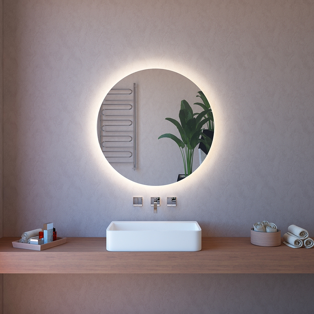 Specchio da bagno rotondo retroilluminato 85cm con luce e bluetooth ETR116-L Promozione Specchio da bagno rotondo retroilluminato 85cm con luce e bluetooth ETR116-L Promozione