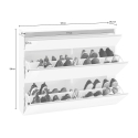 Platzsparender moderner Schuhschrank 24 Paar Schuhe 2 Türen Magic Bata WT L Katalog