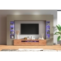 Parete attrezzata moderna per soggiorno con porta TV e 2 vetrine Egypt TW Offerta