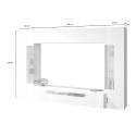 Parete attrezzata moderna per soggiorno con porta TV e 2 vetrine Egypt TW Saldi