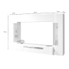 Parete attrezzata moderna per soggiorno con porta TV e 2 vetrine Egypt TW Saldi