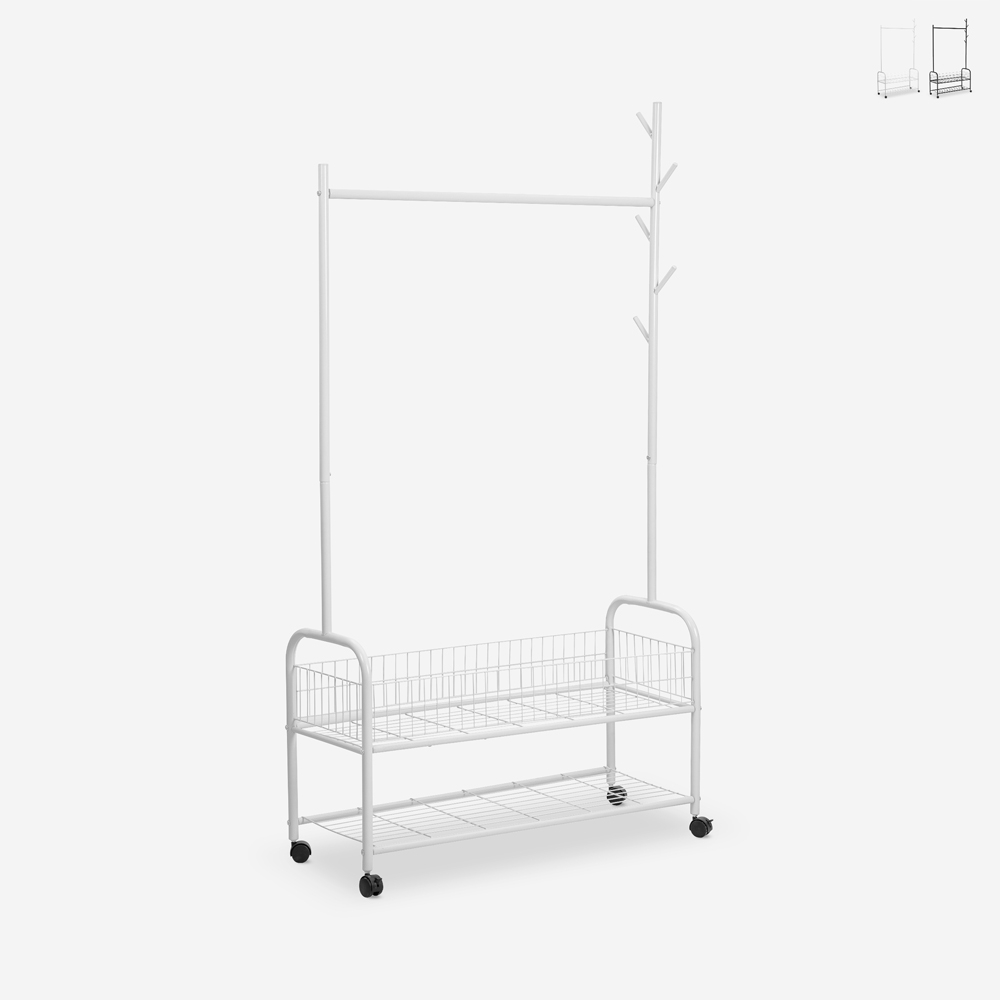 Kleiderständer mit Rädern Trolley aus Metall Lamy Aktion Kleiderständer mit Rädern Trolley aus Metall Lamy Aktion