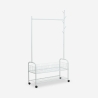Appendiabiti con ruote carrello stand attaccapanni in metallo Lamy Saldi