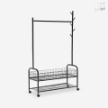 Stand carrello appendiabiti con ruote attaccapanni in metallo Lamy Plus Promozione